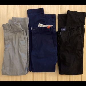 3 pairs of like new boys chino’s Crewcuts size 10